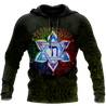 Premium Hanukkah Jewish Chai Symbol Star Of David All Over Printed Shirts For Men And Women MEI