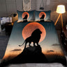 Lion in Sunset Bedding Set