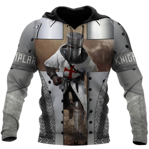 Premium Iron Pattern Knight Templar All Over Printed Shirts For Men And Women MEI