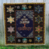 Premium All Over Printed Jewish Six Points Star Quilt MEI