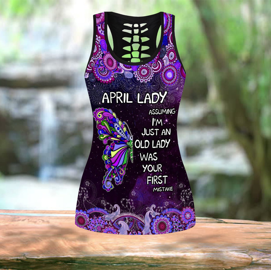 April Lady Butterfly Combo Tank Top And Legging