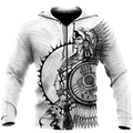 Mexican Aztec Warrior 3D All Over Printed Shirts DQB07162001-Apparel-TA-Zipped Hoodie-S-Vibe Cosy™