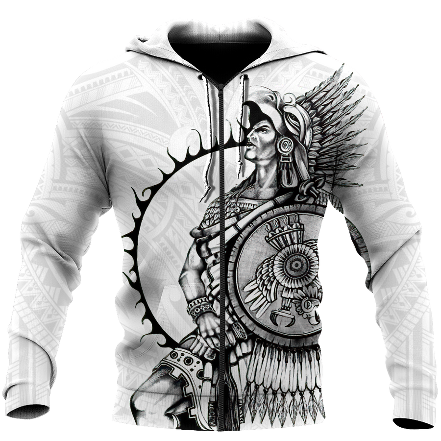 Mexican Aztec Warrior 3D All Over Printed Shirts DQB07162001-Apparel-TA-Hoodie-S-Vibe Cosy™