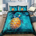Premium Blue Ocean Turtle Bedding Set