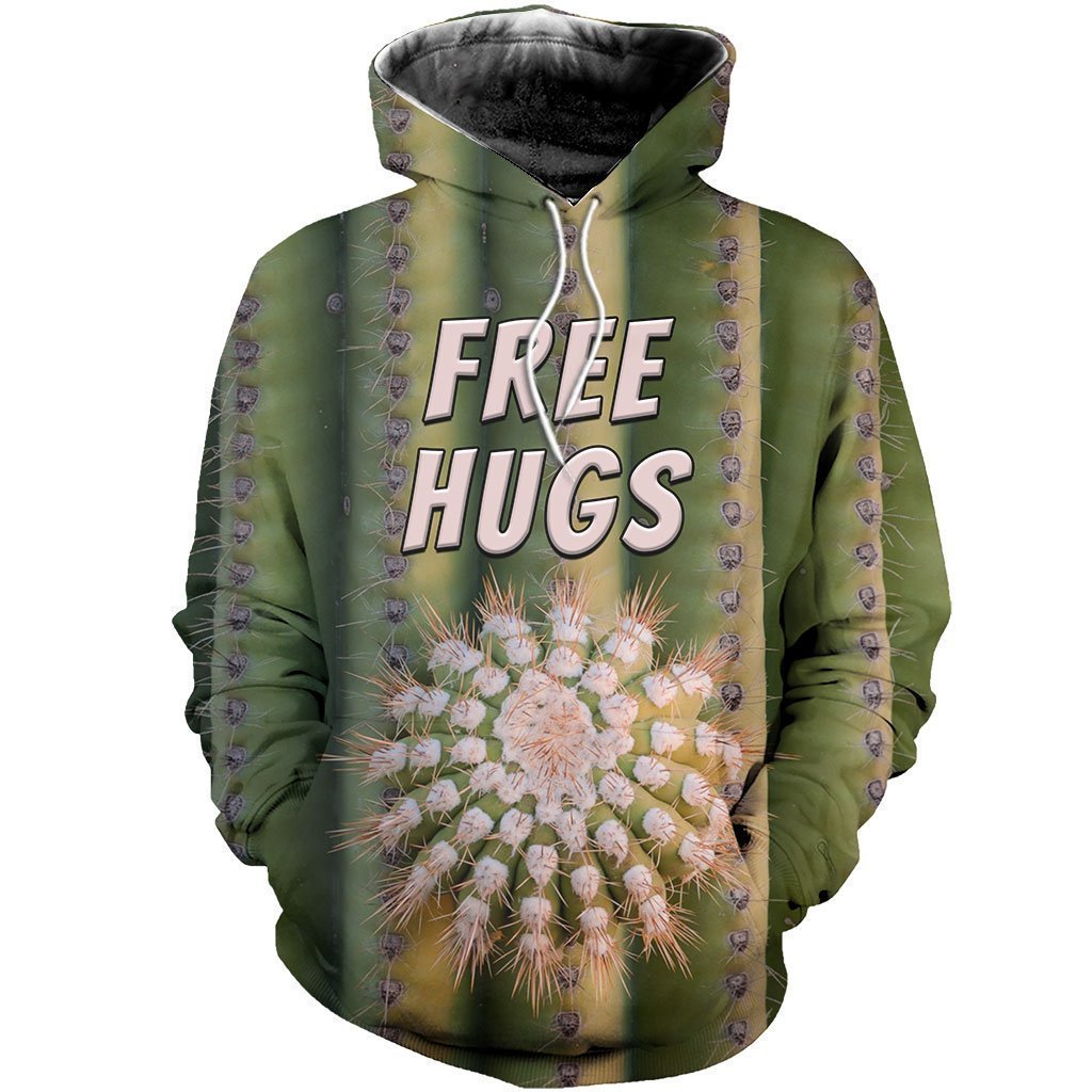 3D All Over Printed Brown Hugs Cactus Shirts-Apparel-NTH-Hoodie-S-Vibe Cosy™