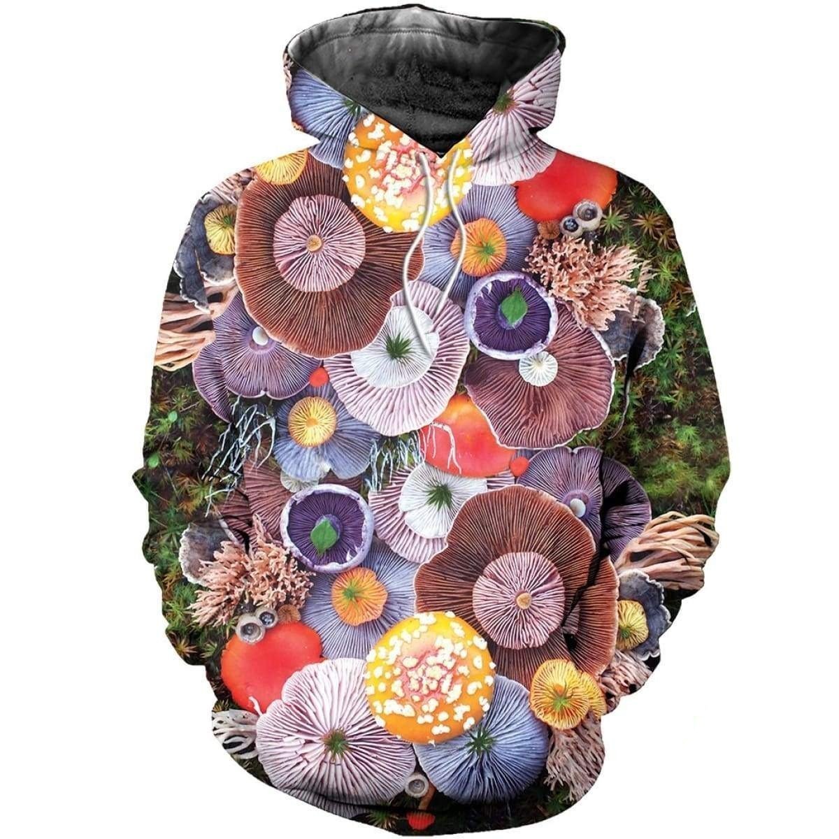 3D ALL OVER PRINTED MUSHROOM SHIRTS-Apparel-NTH-Hoodie-S-Vibe Cosy™