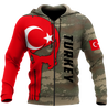 Turkey Skull Flag Camo Style 3D All Over Printed Hoodie Shirt Limited by SUN QB06232006-Apparel-SUN-Zipped Hoodie-S-Vibe Cosy™