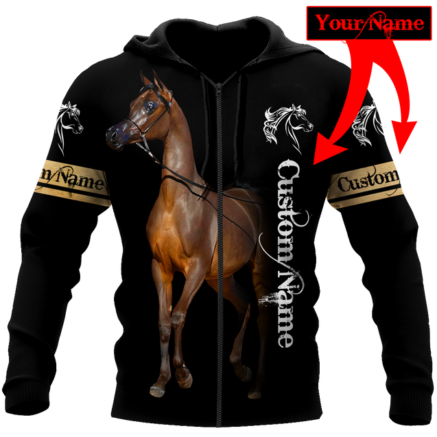 Arabian Horse Custom Name 3D All Over Printed Shirts DQB10072001