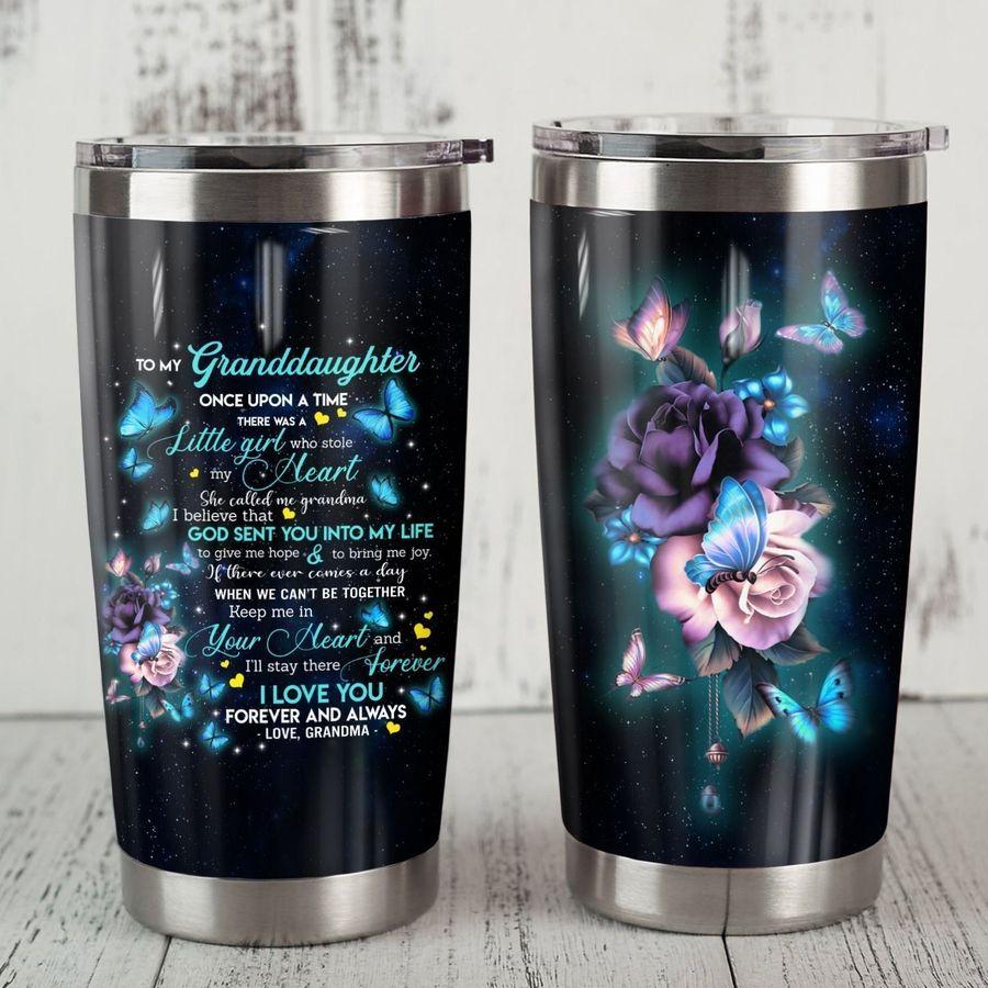 To My Granddaugter Butterfly Steel Tumbler TA031808-TA-Vibe Cosy™