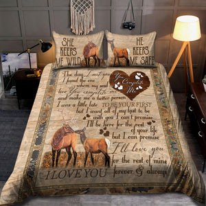 Deer Lovers: Romantic Bedding Set HHT2508201