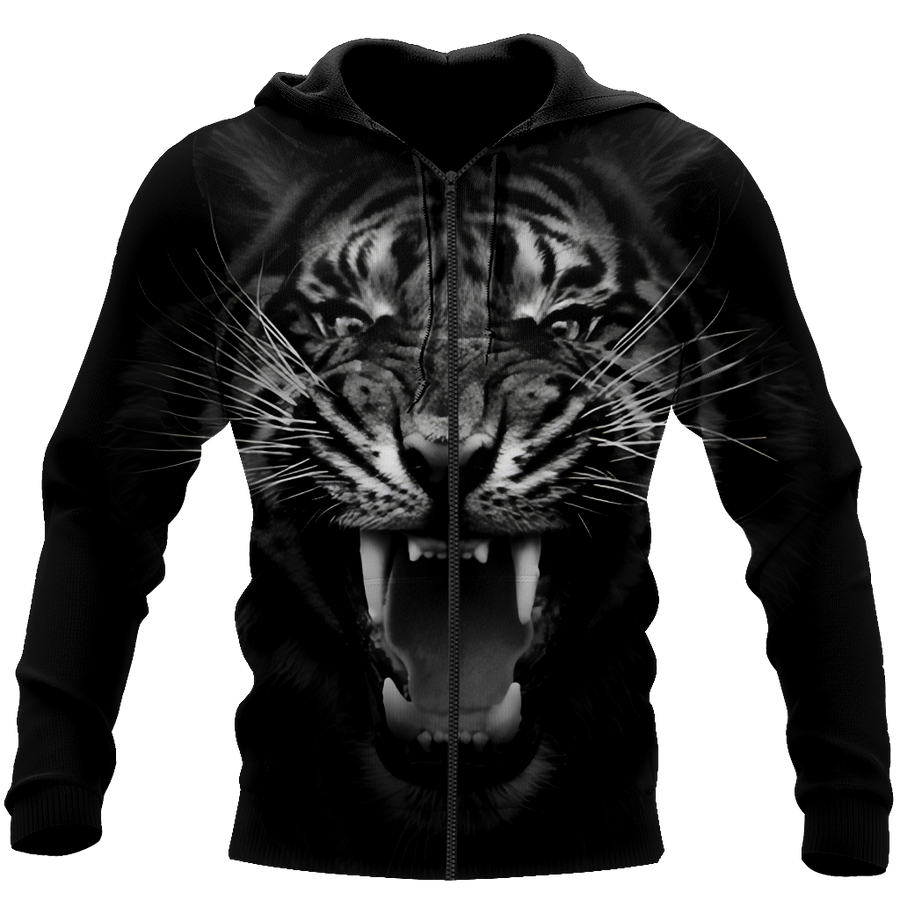 Tiger Back And White 3D All Over Printed Shirts For Men and Women DQB08202004