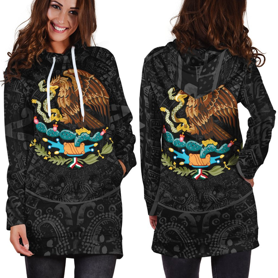 Aztec Mexic Hoodie Dress QB06292002-Apparel-TA-Hoodie Dress-S-Vibe Cosy™
