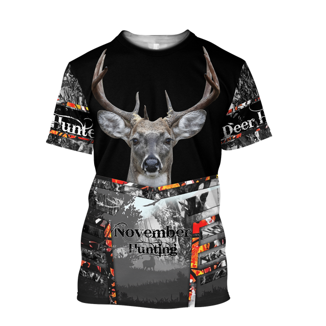 Premium November Deer Hunting 3D All Over Printed Shirts