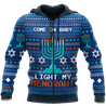 Come On Baby Light My Menorah Hanukkah Hoodie MEI