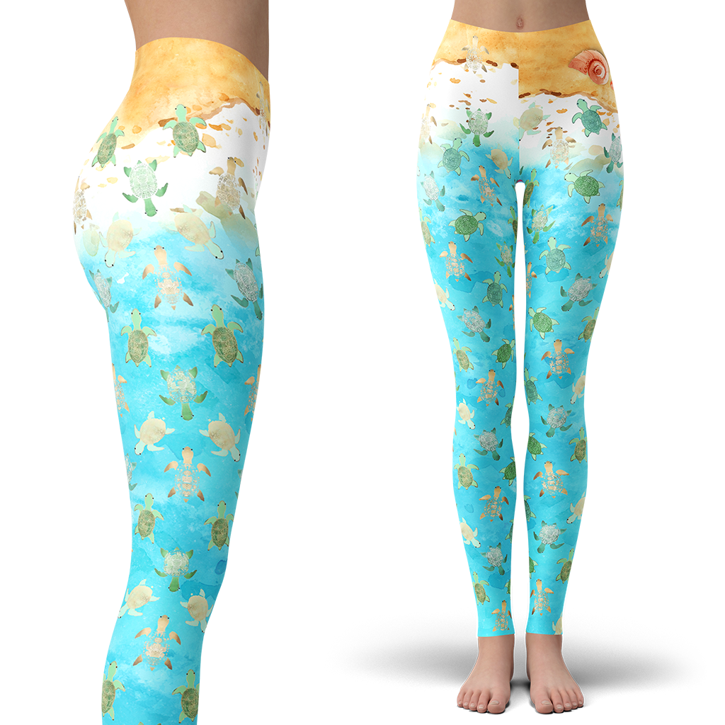 BABY TURTLES LEGGINGS-Apparel-HD09-Legging-S-Vibe Cosy™