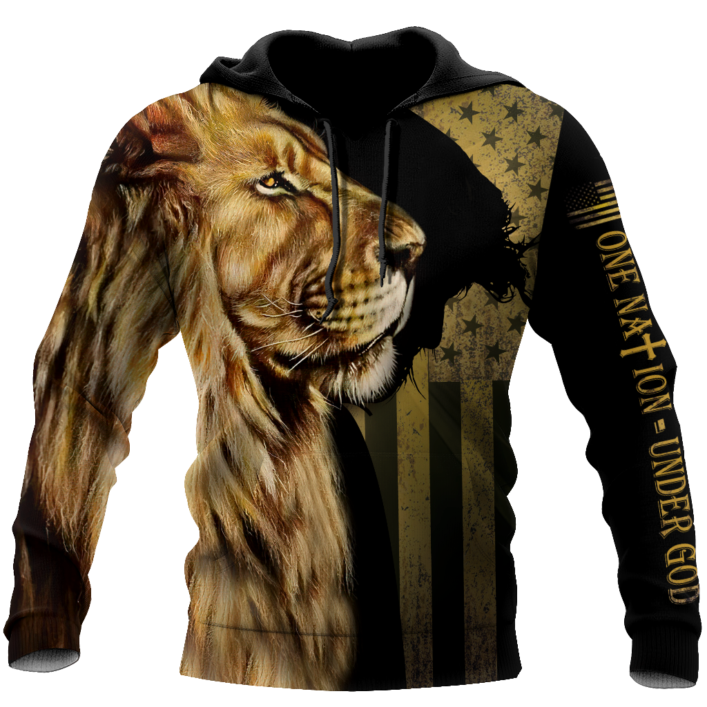 God Bless American - Lion Over  Unisex Shirts