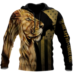 God Bless American - Lion Over  Unisex Shirts