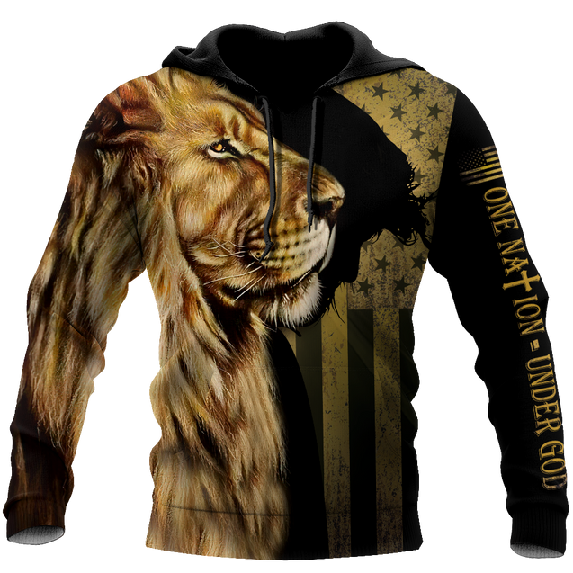 God Bless American - Lion Over  Unisex Shirts