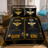 King And Queen Bee Poker Bedding Set MEI