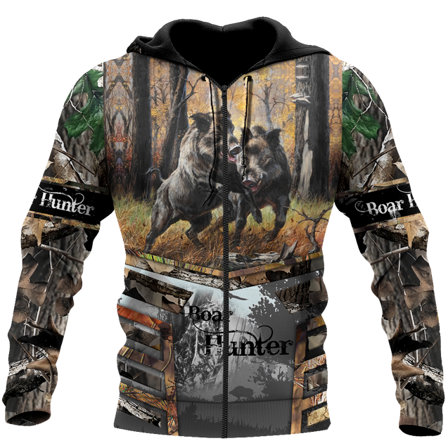 Great Boar Hunting Camo 3D All Over Print  Hoodie DL2022002S