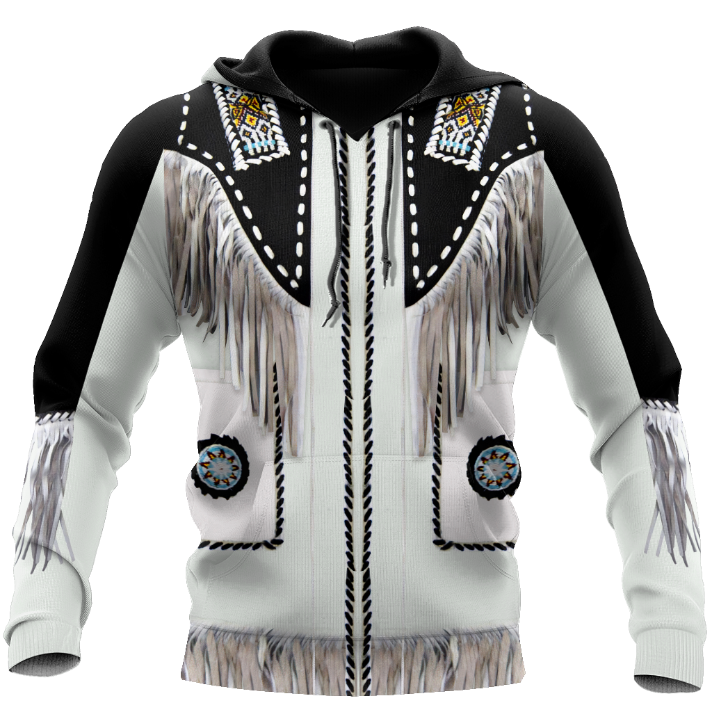 Native Cowboy Jacket No4 Cosplay 3D Over Printed Unisex Deluxe Hoodie ML