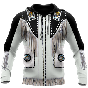 Native Cowboy Jacket No4 Cosplay 3D Over Printed Unisex Deluxe Hoodie ML