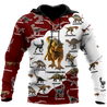 Red dinosaurs 3d hoodie shirt for men and women HG92602