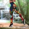 Hippe Lion Legging + Hollow tank combo for Women