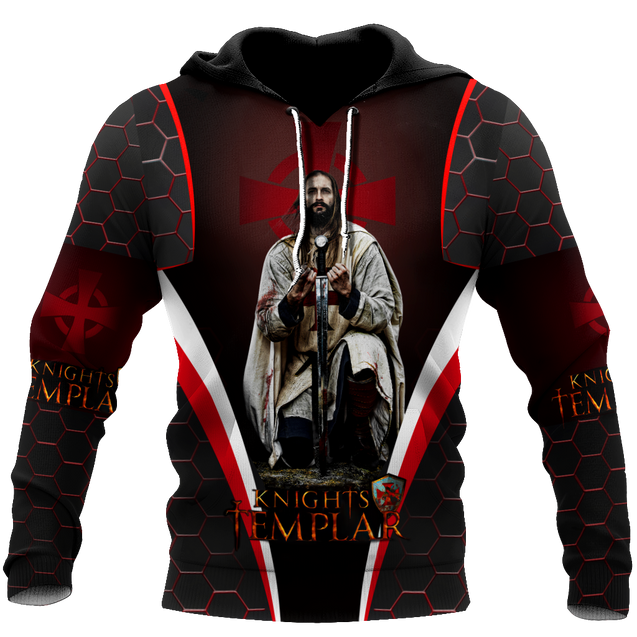 Knights Templar 3D all over printed for men and women PL19082002