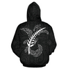 Rugby Fern Hoodie Patterns Maori Zip-Up TH5-Apparel-Khanh Arts-Hoodie-S-Vibe Cosy™