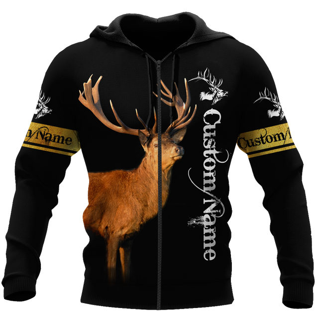 Custom Name - Love Deer 3D All Over Printed Shirts For Men And Woman