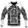 Puerto Rico Black Symbol Sol Taino On White Shirt QB06232004S-Apparel-TQH-Hoodie-S-Vibe Cosy™