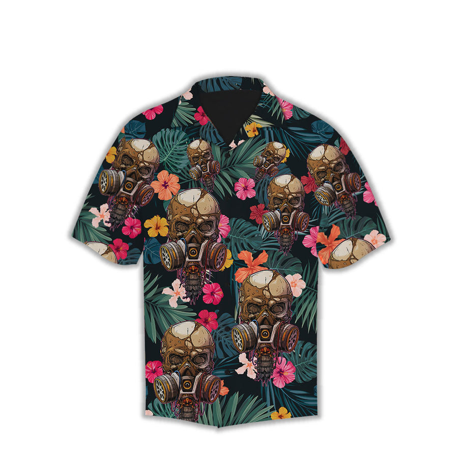 Hawaii Skull Beach Sleeves Shirt TP31072003-Apparel-TP-SHIRT-S-Vibe Cosy™