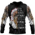 Wolf Native American Hoodie 3D All Over Printed Shirts