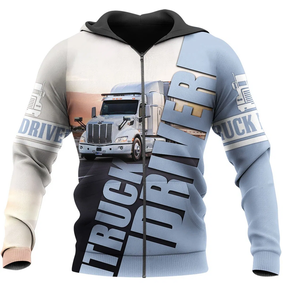 Truck Driver Hoodie T Shirt Sweatshirt for Men & Women NM-Apparel-NM-Hoodie-S-Vibe Cosy™