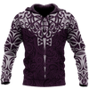 New zealand hoodie manta maori ta moko purple 3d all over printed shirt and short for man and women-Apparel-PL8386-Hoodie-S-Vibe Cosy™