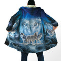 Native Wolf 3D Over Printed Cloak for Men and Women NTN09052001