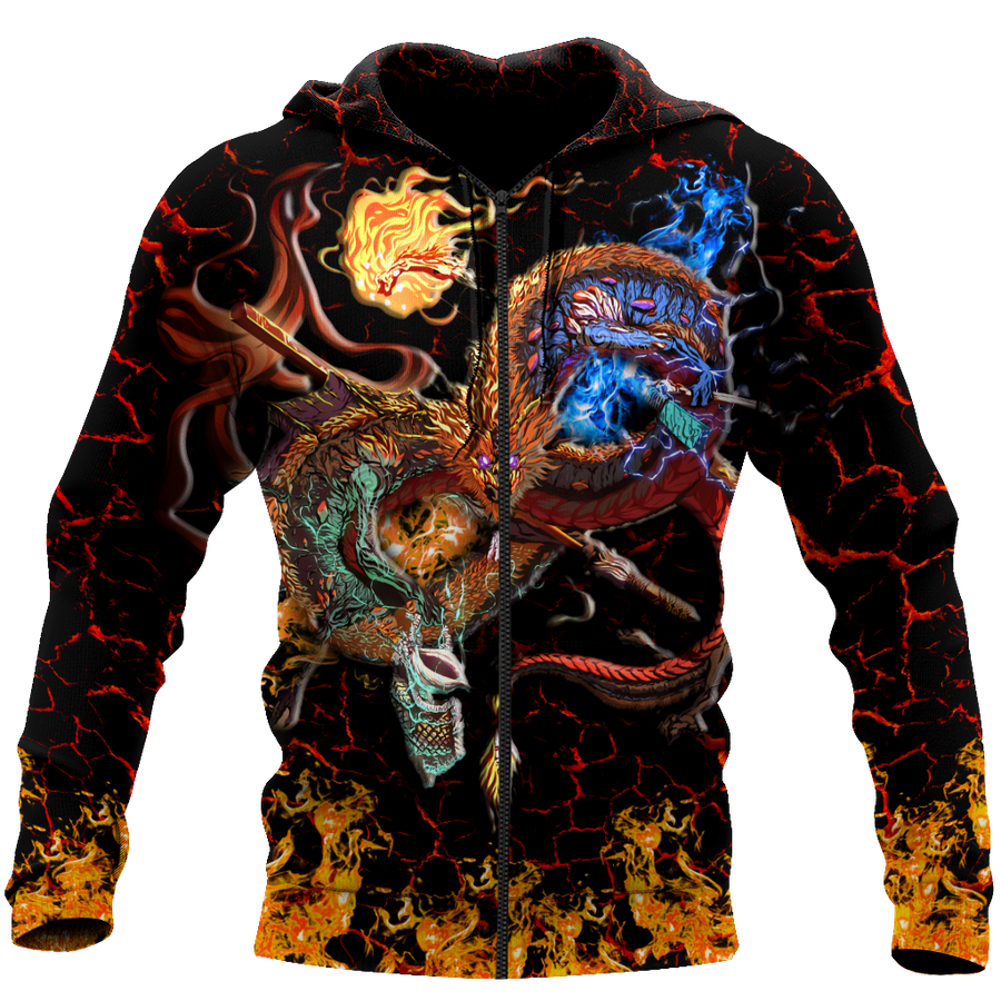 Maui taniwha art new zealand 3d all over printed shirt and short for man and women-Apparel-PL8386-Hoodie-S-Vibe Cosy™