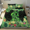 Maori manaia bedding set tropical koru fern with plumeria hibiscus PL20072001-Bedding-PL8386-Twin-Vibe Cosy™