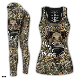 Boar Hunting Camo Combo Tank Top + Legging TA043003-Apparel-TA-S-S-Vibe Cosy™