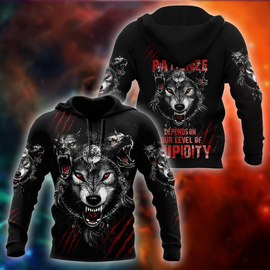Wolf 3D All Over Printed Hoodie For Men and Women AM082071