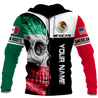 Mexican Skull-American Grown With American Roots 3D All Over Printed Shirts DQB10092003