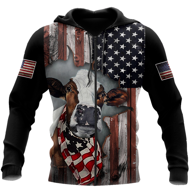 Cow 3d hoodie shirt for men and women TNA10262002