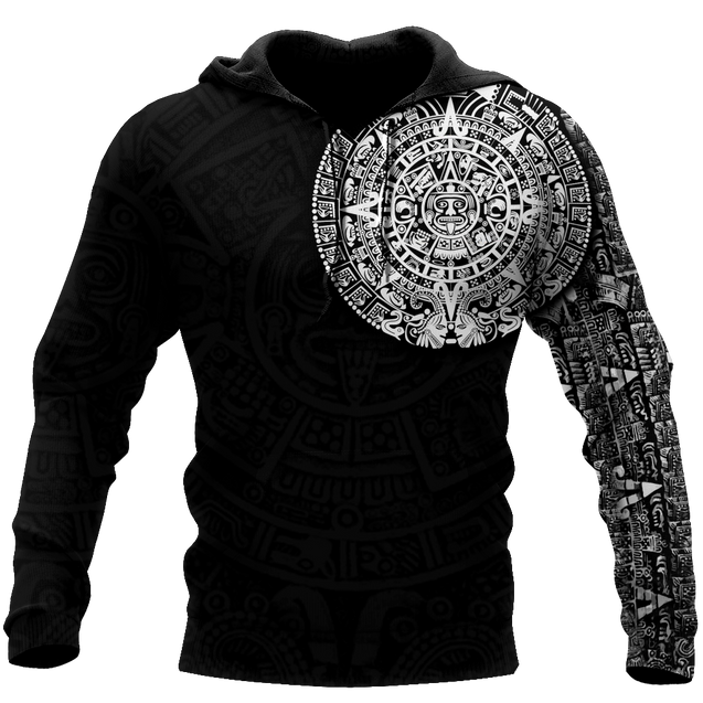 Aztec Mayan Tatoo 3D All Over Printed Shirts For Men and Women DQB07102008S-Apparel-TA-Hoodie-S-Vibe Cosy™