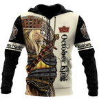 Custom Name October King 3D All Over Printed Unisex Shirts