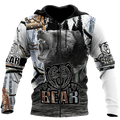 All Over Printed Bear Hoodie MEI09292003-MEI