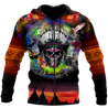Love Skull native 3D all over printed for man and women QB06082002-Apparel-PL8386-Zipped Hoodie-S-Vibe Cosy™