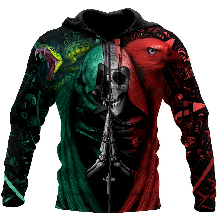 Mexican Aztec Skull 3D All Over Printed Shirts For Men and Women DQB07222006
