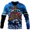 Love Skull pirates 3D all over printed for man and women QB06092001-Apparel-PL8386-Zipped Hoodie-S-Vibe Cosy™