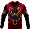 Owl 3d hoodie shirt for men and women QB05132003-Apparel-HG-Zip hoodie-S-Vibe Cosy™